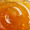 A smooth texture and visible bubbles indicating a thick syrupy Royalty Free Stock Photo