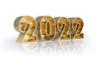 Golden volumetric figures 2022