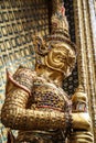 Golden Warrior statue, grand palace, heart of Bangkok, Thailand.