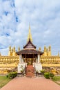 Golden Wat Thap Luang Royalty Free Stock Photo