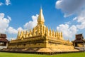 Golden Wat Thap Luang Royalty Free Stock Photo