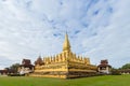 Golden Wat Thap Luang Royalty Free Stock Photo