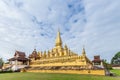 Golden Wat Thap Luang Royalty Free Stock Photo