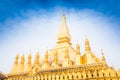 Golden Wat Thap Luang in Vientiane, Laos Royalty Free Stock Photo