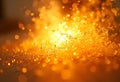 Golden water droplets create mesmerizing display