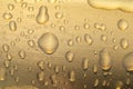 Golden Water Drops Royalty Free Stock Photo