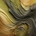 Vibrant Yellow And Gold Waves: A Captivating Topographic Photograph