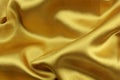 Golden wavy silk fabric
