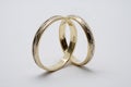 Golden wedding rings