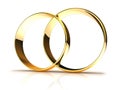 Golden wedding rings