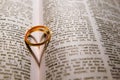 Golden wedding rings Royalty Free Stock Photo