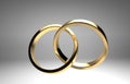 Golden wedding rings