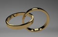 Golden wedding rings