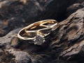 Golden Wedding Rings Symbolize Love