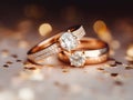 Golden Wedding Rings Symbolize Love