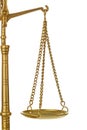 Golden weight balance scale