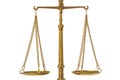 Golden weight balance scale