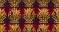 Golden Wheat Sheaves Baroque Pattern Royalty Free Stock Photo