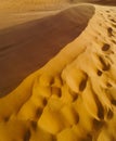 Wind formed ridges in the desert dunes, Dubai Royalty Free Stock Photo