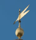 Golden Wind Vane Royalty Free Stock Photo