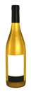 Golden wine bottle