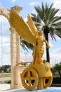 Golden Winged Centurion Statue