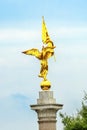 Golden Winged Victory Statue First Division Army Memorial Washington DC Royalty Free Stock Photo