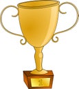 Golden winning cup