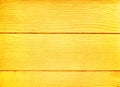 Golden wood background , blank plank wall texture in horizontal line patterns