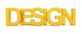 Golden word design