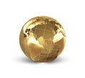 Golden world Royalty Free Stock Photo