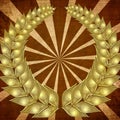 Golden wreath