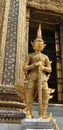 Golden Yaksa giant in full decoration guarding royal temple