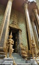 Golden Yaksa giant in full decoration guarding royal temple