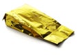 Golden Yellow Aluminum Pouch Royalty Free Stock Photo