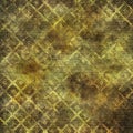 Golden Yellow and Brown Abstract Squares Background Illustration Royalty Free Stock Photo