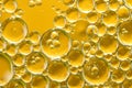 Golden yellow bubble oil