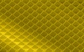 Golden yellow metallic abstract background of triangles and squares Royalty Free Stock Photo