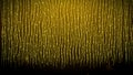Golden Yellow Wavy Dotted Lines Of Thread Curtain Lines Hanging With Sparkle