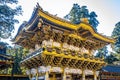 Golden Yomeimon Gate at Toshogu Shrine in Nikko Japan