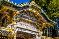 Golden Yomeimon Gate at Toshogu Shrine in Nikko Japan