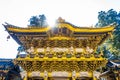 Golden Yomeimon Gate at Toshogu Shrine in Nikko Japan