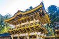 Golden Yomeimon Gate at Toshogu Shrine in Nikko Japan