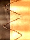 Golden zigzag chains Royalty Free Stock Photo