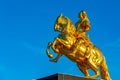 Goldene Reiter statue in German town Dresden