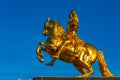 Goldene Reiter statue in German town Dresden