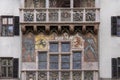 Goldenes Dachl ( Golden Roof), decorative balcony, Innsbruck Austria Royalty Free Stock Photo