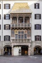 Goldenes Dachl ( Golden Roof), decorative balcony, Innsbruck Austria Royalty Free Stock Photo