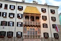 Goldenes dachl and Golden roof in Innsbruck Royalty Free Stock Photo