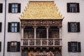 Goldenes Dachl or Golden Roof in Innsbruck, Tyrol, Austria Royalty Free Stock Photo